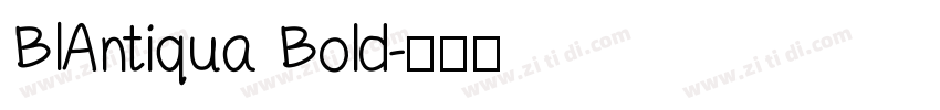 BIAntiqua Bold字体转换